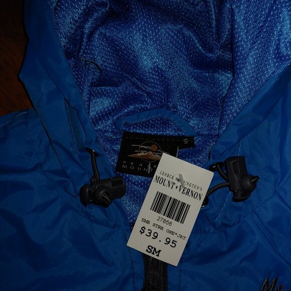 Mount Vernon  George Washington Embroidered Lightweight windbreaker / mesh Large - Picture 5 of 12